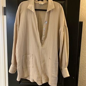 Princess polly button down romper